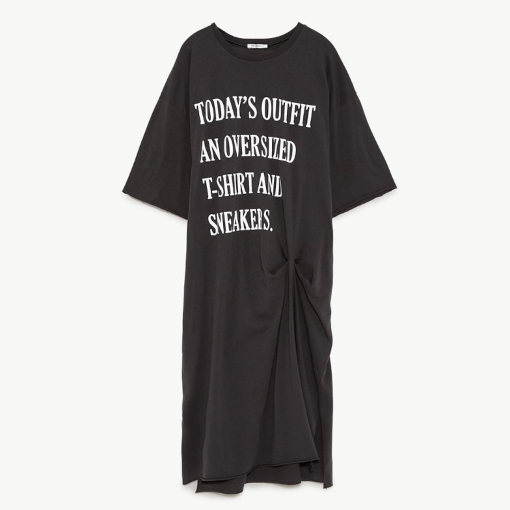 Zara Oversized T-Shirt Dress